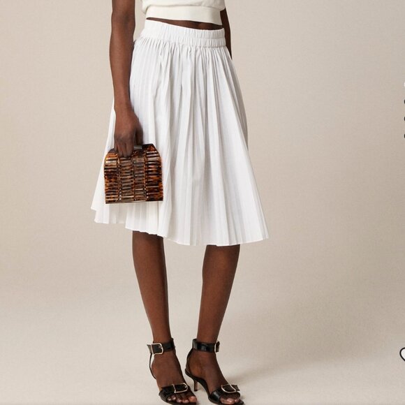 J. Crew Dresses & Skirts - J. Crew Smocked-Waist Pleated Skirt